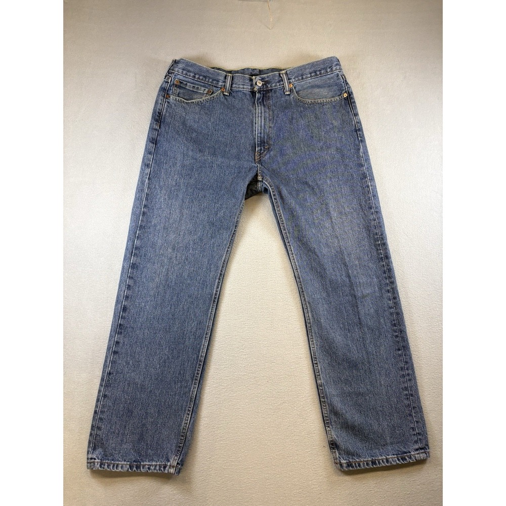 Levi's 505 Regular Fit Jeans Men's 38x30 Blue Straight Leg Denim‎ W38 L30